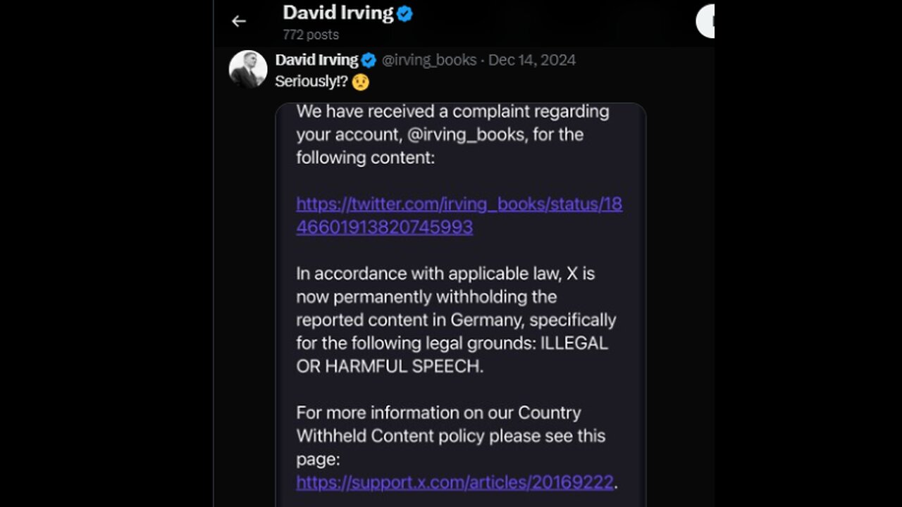 WW2 Historian David Irving tells Ernst Zundel how the criminal Jews try to put him in Jail.