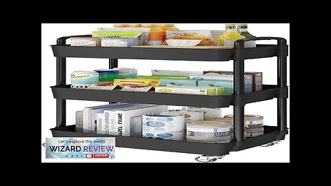 Laiensia 3-Tier Kitchen Storage CartMultifunction Utility Rolling Storage OrganizerMobile Review