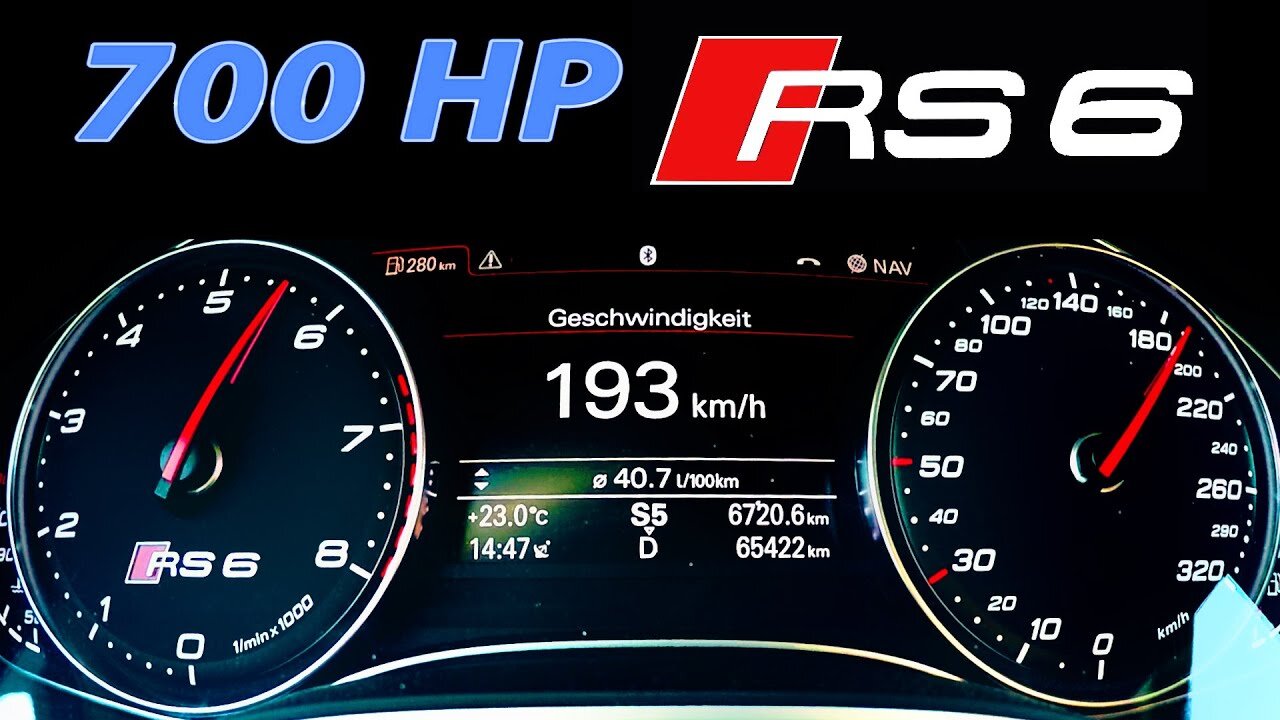 Audi RS6 Acceleration 0-200 V8 Sound Biturbo AUDI RS6 C7 Test Drive Highway Autobahn V10