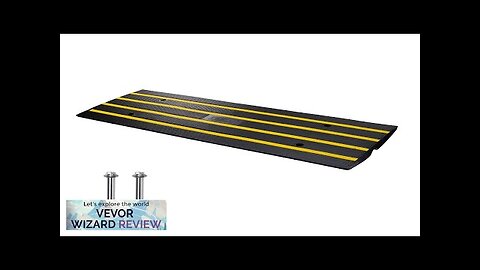 VEVOR Rubber Curb Ramp for Driveway 1 Pack 15T Heavy Duty Sidewalk Review