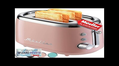 Mueller Retro Toaster 2 Slice with 7 Browning Levels and 3 Functions: Review