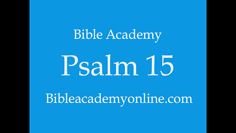 Psalm 15