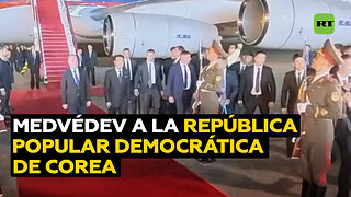 Medvédev arriba a Pionyang