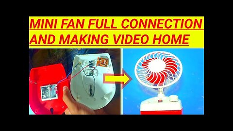 mini fan full connection and making