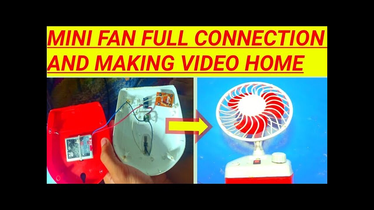 mini fan full connection and making