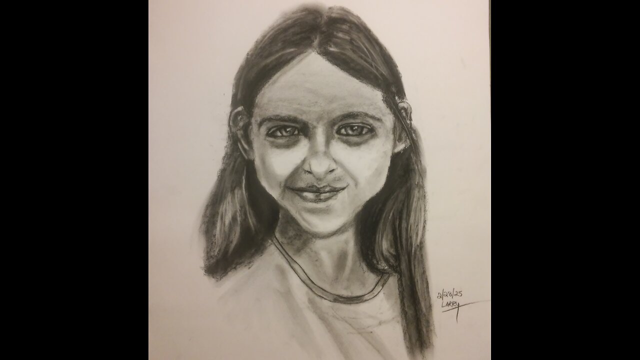 02-28-25 1-Hour Portrait Charcoal Drawing