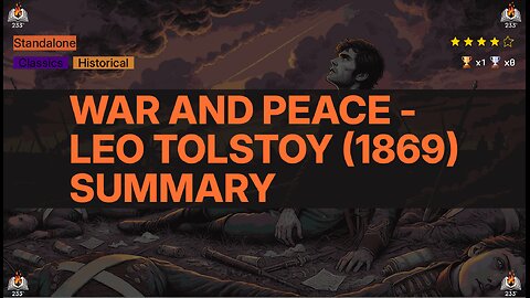 War and Peace - Leo Tolstoy (1869) Summary
