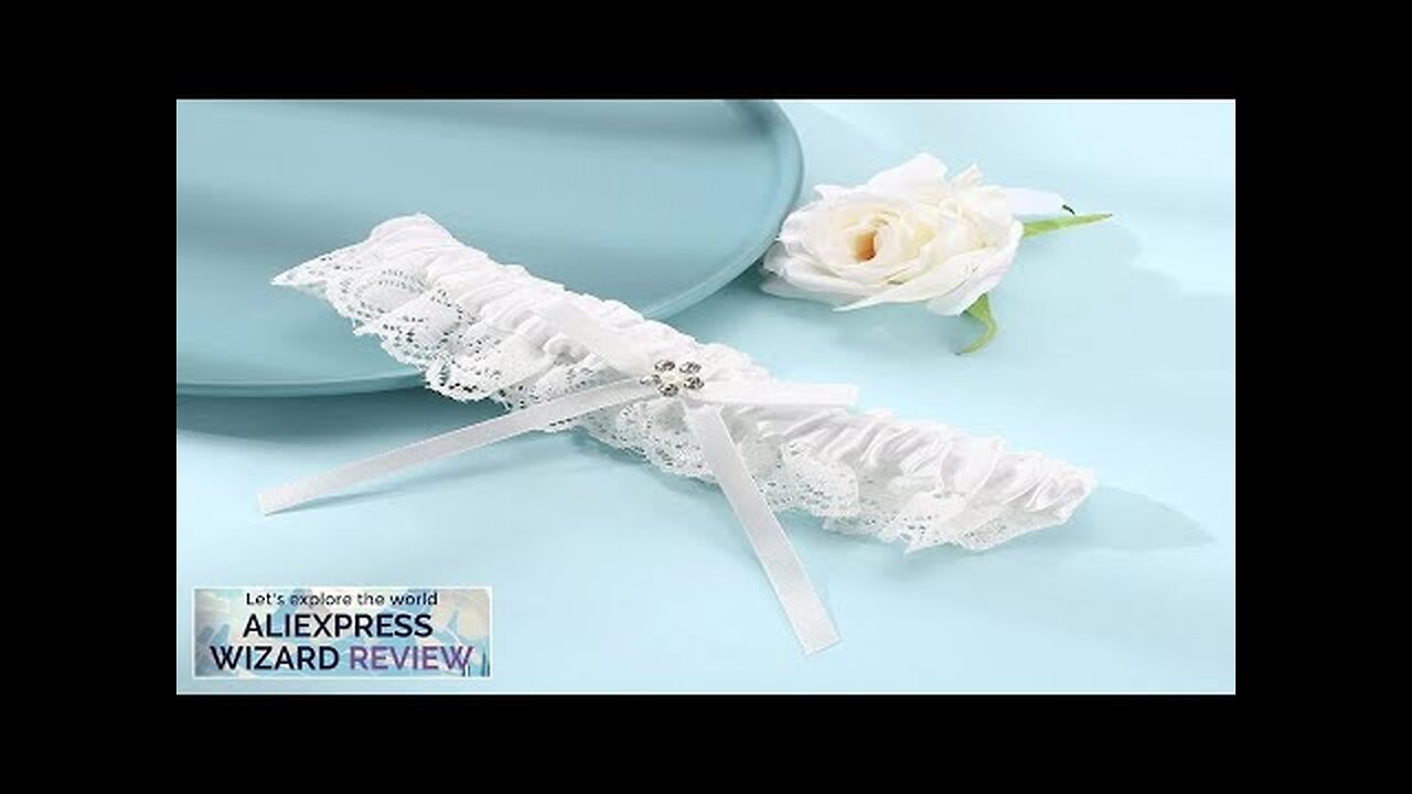 Drive in Headband Bride Wedding Garter White Lace Floral Garters Bowknot Stretch Review