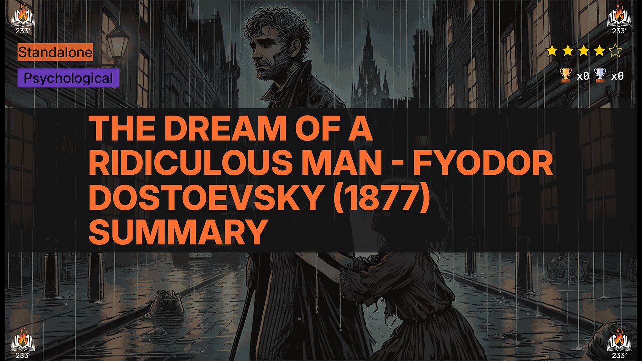 The Dream of a Ridiculous Man - Fyodor Dostoevsky (1877) Summary