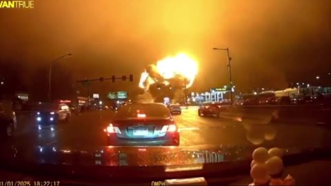 Philadelphia Plane Crash - Dash Cam Footage captured the moment