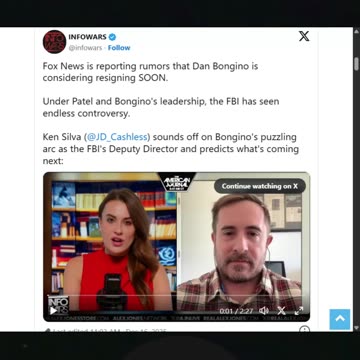 Dan Bongino Reportedly Set to Depart the FBI