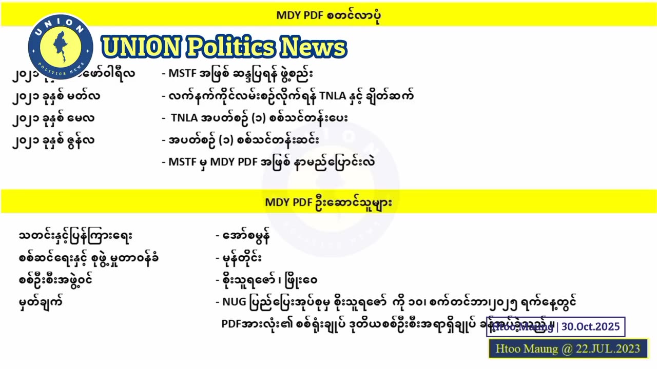 ပလောင်က အပစ်ရပ်ပေမယ့် ၊ မိုးကုတ်ကို တိုက်ယူရလိမ့်မယ်...။ #HM​ 30.10.25