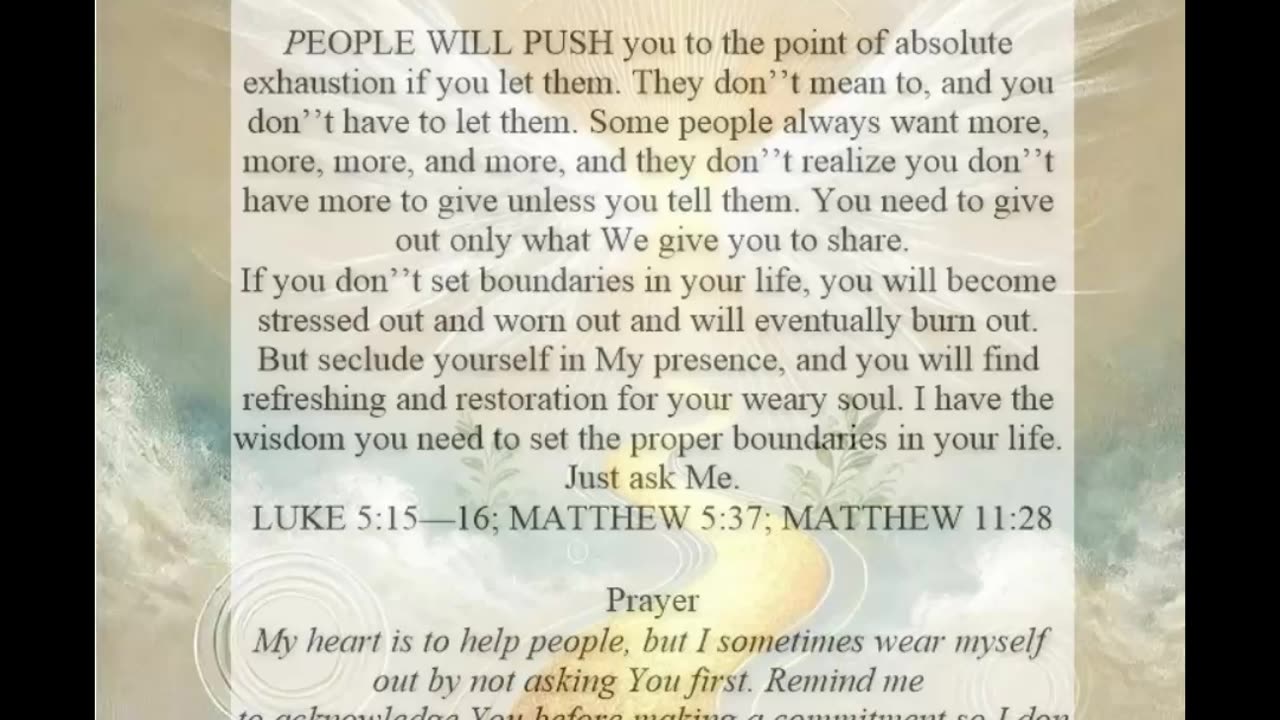 Ask Me For Wisdom To Set Boundaries