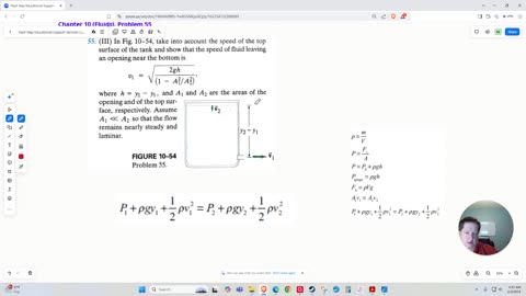 Calculating Flow Velocity from a Tank Based on Area Ratios 🌊