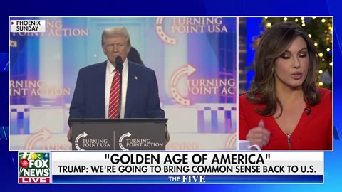 TRUMP TRAIN Trump previews ‘golden age’ for America