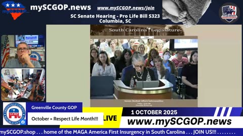 2025-10-01 - SC Senate Hearing - Pro-Life Bill S323