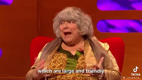 The Graham Norton Show - Miriam Margolyes talking about her breast