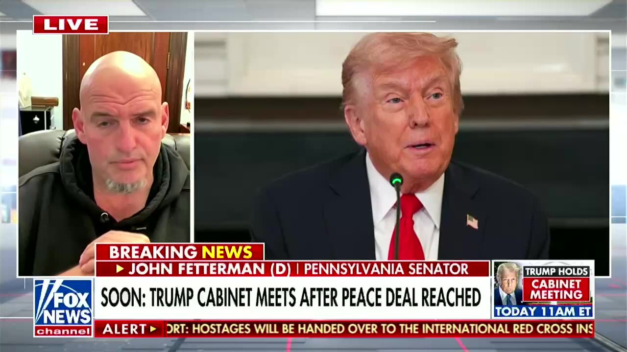 Fetterman: 'I'll be the Democrat leading the committee' for Trump's Nobel Prize