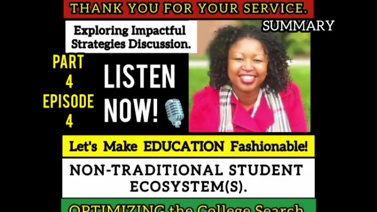 PART 4 - EPISODE 4: STRATEGY DISCUSSION. Veterans & Military Communities.