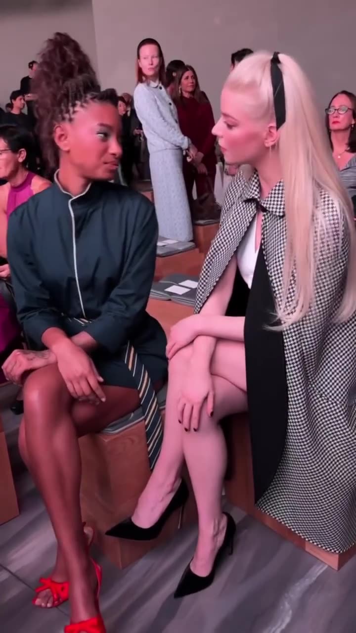 Willow Smith joined Anya Taylor-Joy front row at the Dior Spring 2026 show at #PFW.