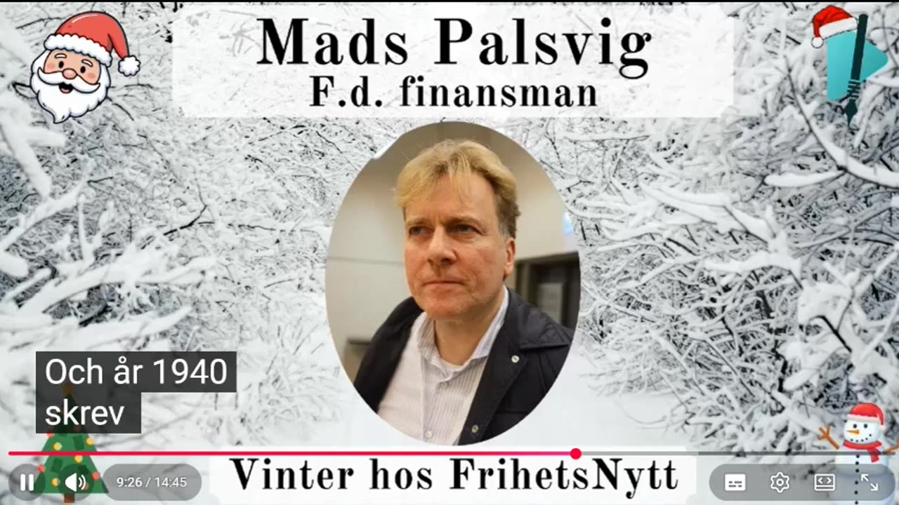 # 1656 - Mads Palsvigs vintertal hos Frihetsnytt. SVENSKTEXTAT.
