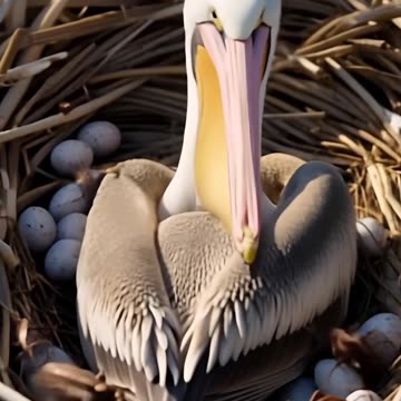 Watch how the swan protected the nest and the young from insects. Follow and like. #birds#rumble