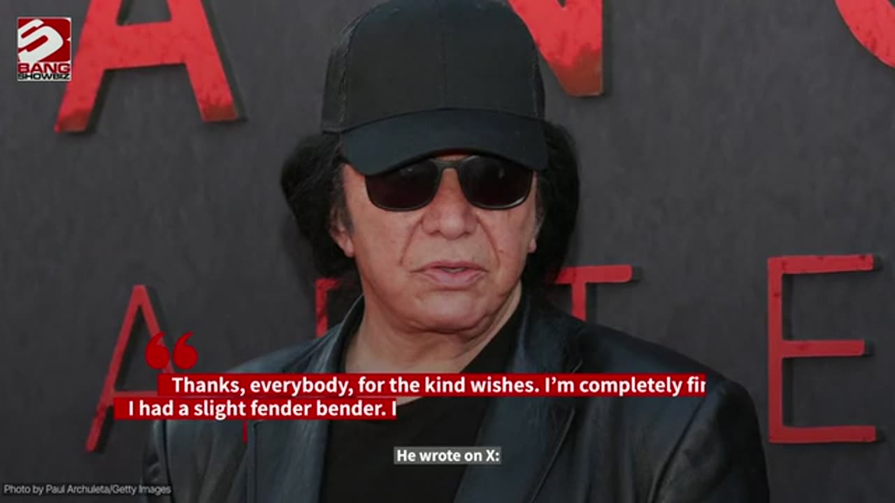 Gene Simmons reassures fans he is fine after crash