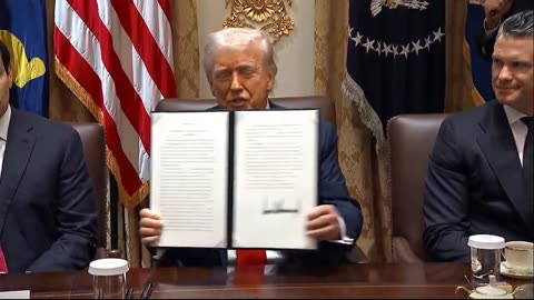 President Trump: "Columbus day—we're back, Italians!"
			