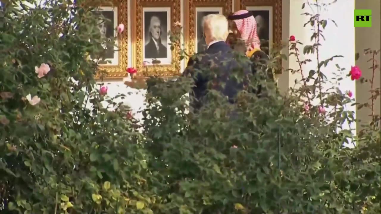 Trump personally giving Saudi Crown Prince a White House tour