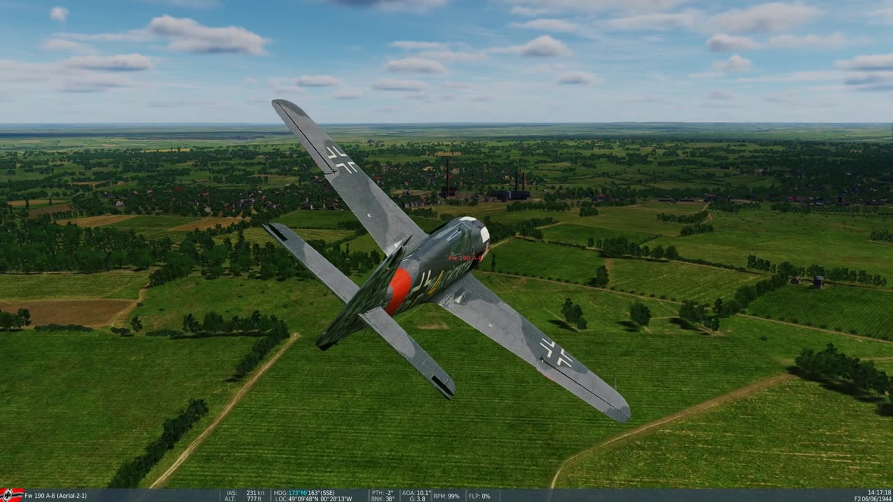 Mustang vs FW-190A8