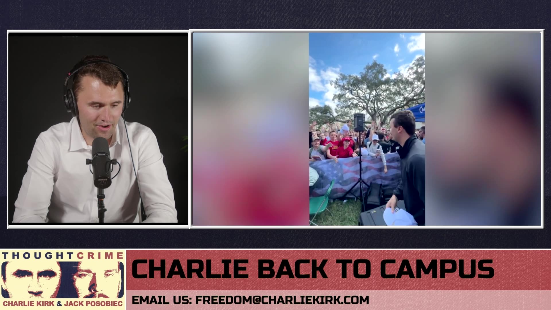 Charlie Kirk Returns to Campus: He Discusses the Vibe on the Ground