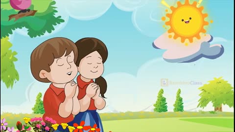 Thank You God | Nursery Rhyme for Kids | English Prayer