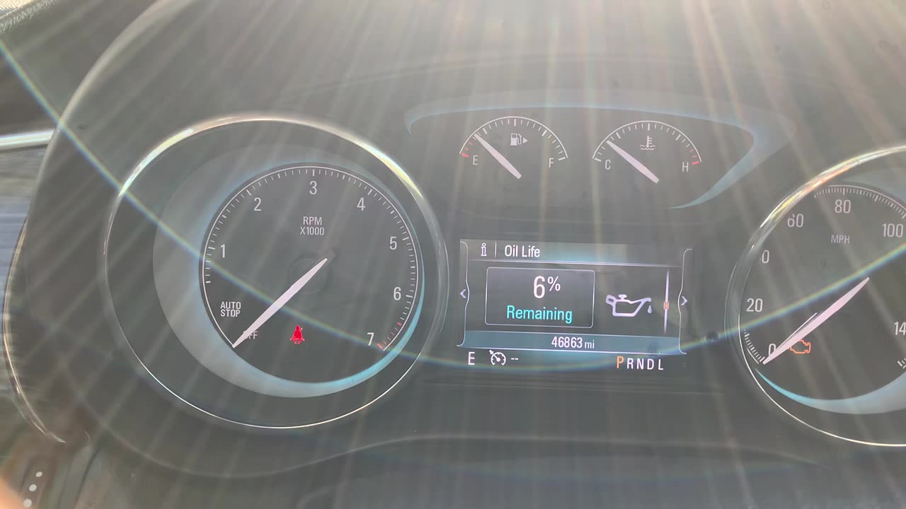 2017 Buick Envision - Oil Reset