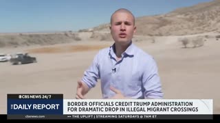 CBS says no Migrants in sight along Mexican Border