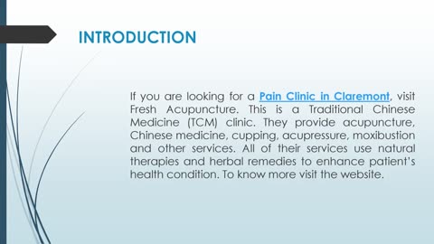 If you are looking for a Pain Clinic in Claremont