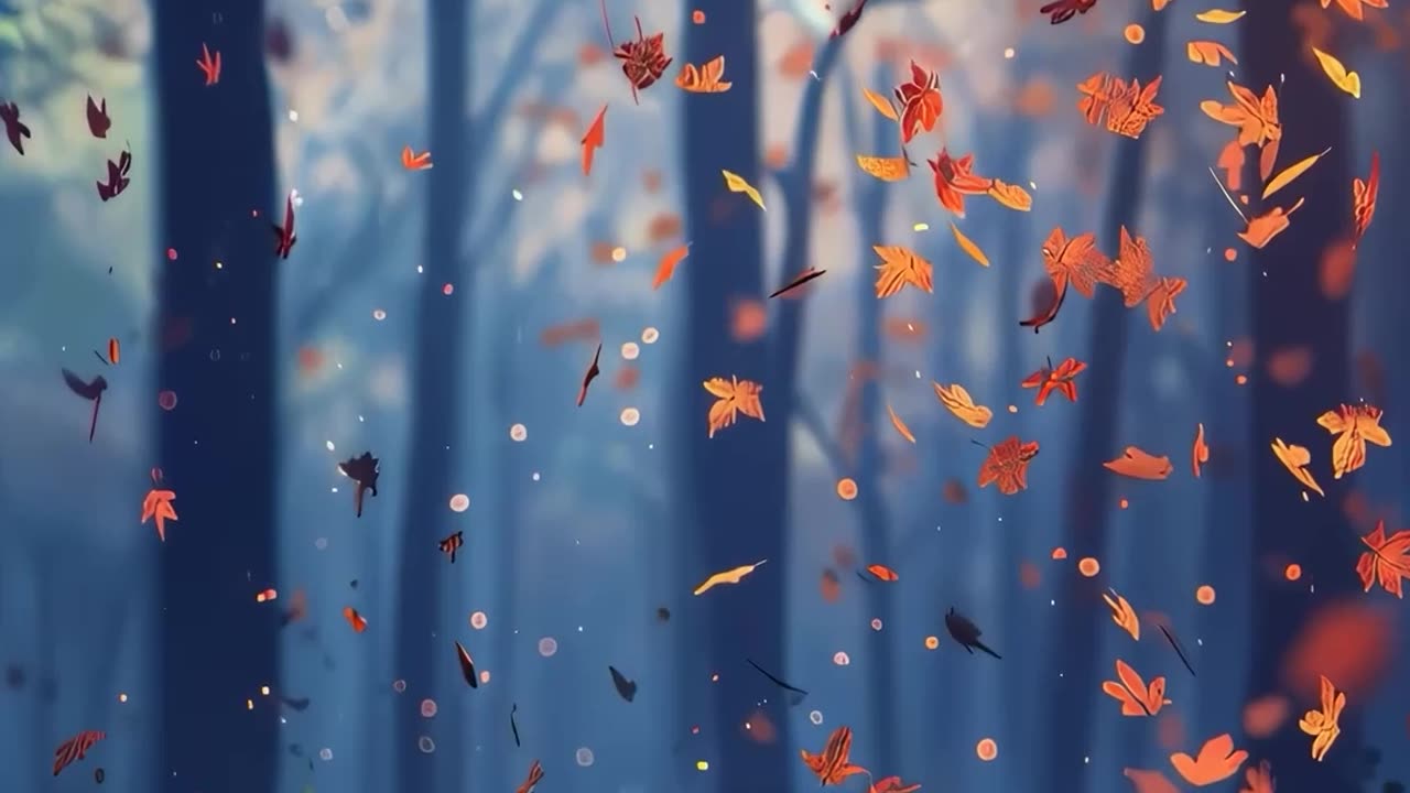 Study, read or rest with a quiet fall window on your screen – cosy autumn video art 75% OFF