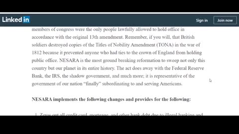 Searching for the real N.E.S.E.R.A. ? (National Economic Security and REFORMATION Act) not the fakes !