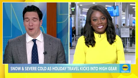 Arctic cold freezing the Northeast as Americans hit the airports and highways
