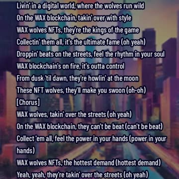 WAX Wolves Taking Over Song Copyright Free