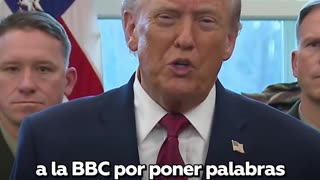 Trump: "Voy a demandar a la BBC por poner palabras en mi boca"
