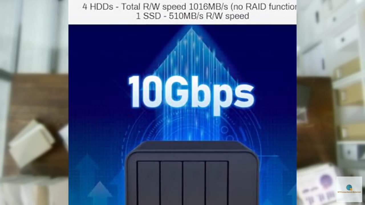 TERRAMASTER D4-320 External Hard Drive Enclosure - 4bay USB 3.2 Gen2 10Gbps Type