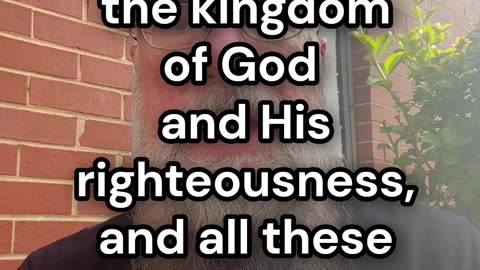 Friday Freedom from Fear: Matthew 6.31-33