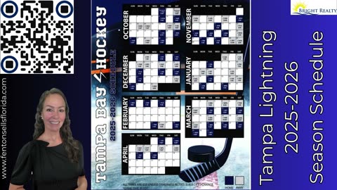 Tampa Bay Lightning 2025-2026 Game Schedule