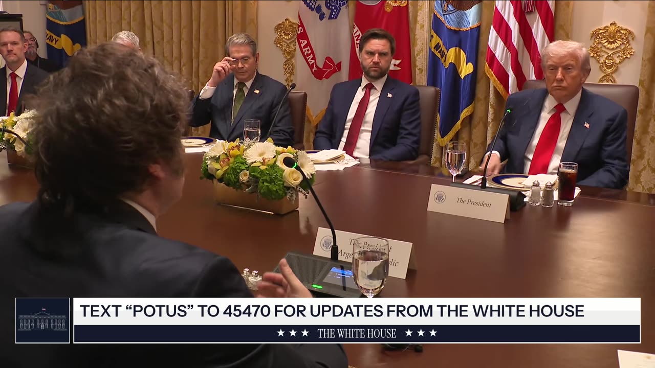 President Trump Participates in a Bilateral Lunch with the President of the Argentine Republic