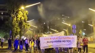 👀 Protest in Europe in support of the Global Sumud Flotilla