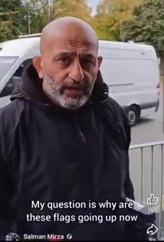 Pajeet tears down racist English flags kvetches