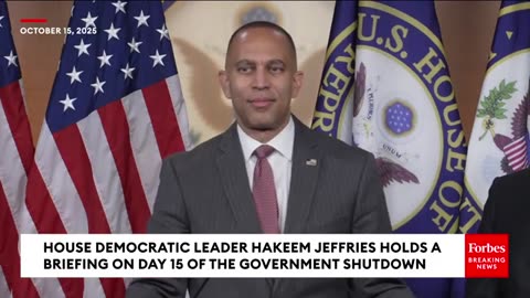 Reporter Offers To Show Hakeem Jeffries Video Of Incident With Democrats At Speaker Johnson's Office