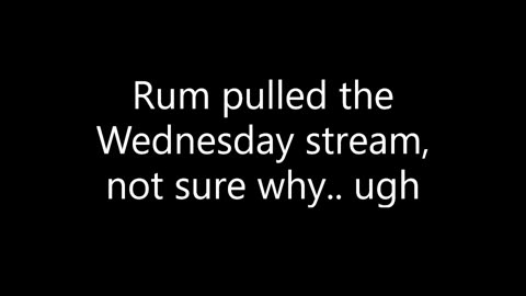 Rumble pulled the vid down, not sure why.. apologies everyone.