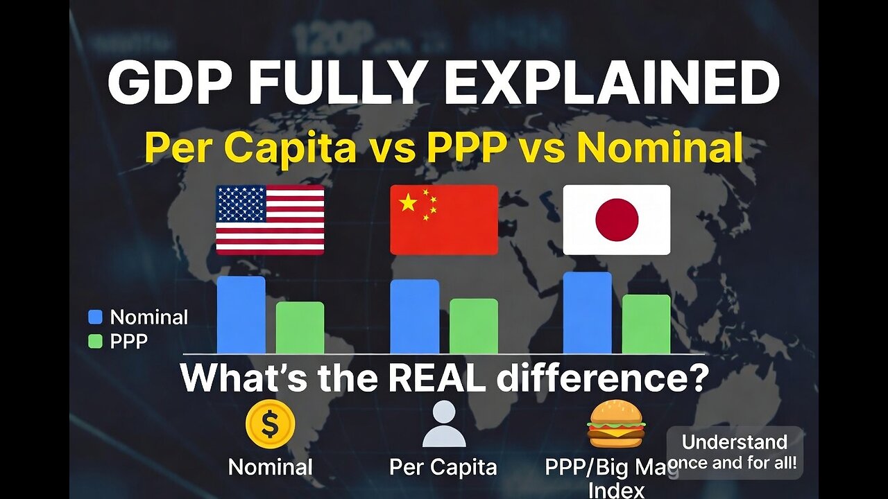 GDP Fully Explained: Per Capita, PPP, Nominal