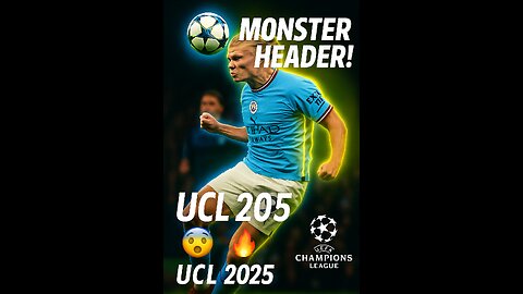Haaland Goal vs Napoli | UCL 2025 Monster Header